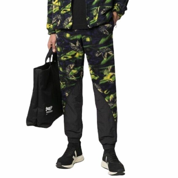 Adidas Big Trefoil Polar Fleece Print Track Pants - Picture 1 of 8